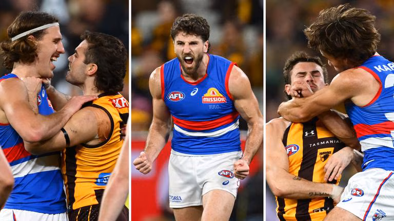 ‘F***ing unbelievable’: Unlikely late-game hero as Dogs pull off bonkers comeback in FIERY thriller