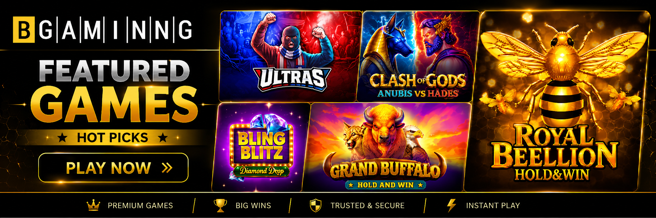 BGaming Featured Games Guide: Explore Action, Mythology and Hold and Win Pokies
